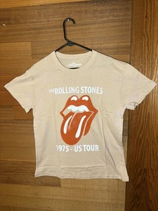 The Rolling Stones 1975 US Tour Graphic Tee size Large - Picture 1 of 3