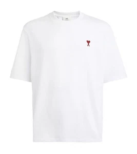 Ami Paris T-shirt | Uni SEX Alexandre Mattiussi De Coeur Heart White | L - Picture 1 of 9
