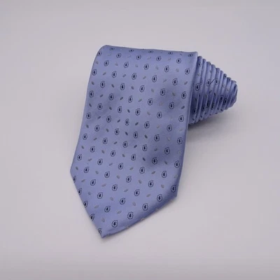 Corbata para hombre Giorgio Armani azul cachemira seda 3,75" x 58,5" Foto 1 de 4