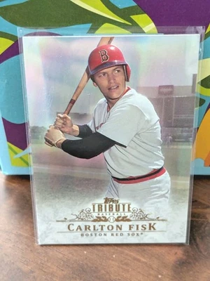 2013 Topps Tribute Baseball Carlton Fisk Boston Red Sox Card#15 - Image 1 of 2