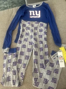 NEW New York Giants Youth Large 12-14 Pajama Set Pants & Shirt NWT T24 - Picture 1 of 6