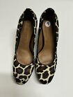 Anzetutto Shoes Womens 9 Brown Leopard Leather High Heel Pump