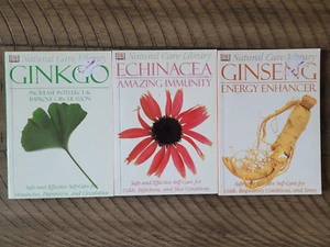 3 DK Natural Care Library Books GINKGO ECHINACEA GINSENG Healing Herbs Pedersen - Imagen 1 de 3