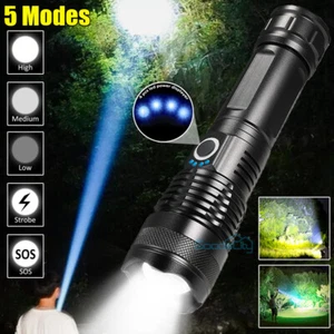 900000000Lumens Lamparas De Mano Recargables Led Linternas Alta Potencia Potente - Picture 1 of 8