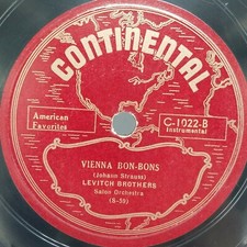 Levitch Brüder - Wien Bon Bons / Blue Danube Waltz - Continental C-1022B V +
