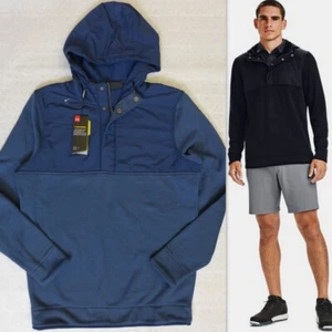 NUEVO CON ETIQUETAS UNDER ARMOUR GOLF Storm Suéter Polar Sudadera con Capucha 1356659 408 Azul Marino Talla S $100 - Imagen 1 de 11