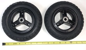 TWO 7” Inch swivel solid Wheel Caster Wheels Tires Rc robotics wagon rover cart - Picture 1 of 4