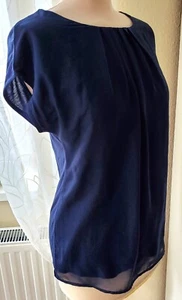Schicke Schlupf Bluse von Orsay - Blusenshirt - dunkles Blau - Gr. 34 / XS - Bild 1 von 6