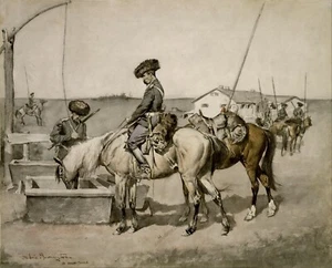 Lienzo repro An Amoor Cossack de Frederic Remington Giclee - Imagen 1 de 1