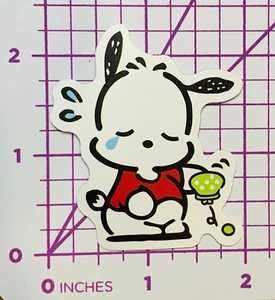 Pochacco Perdiendo TODO Mi Dinero - Vinilo Calcomanía Adhesiva Bomba Sanrio Kawaii EMO - Imagen 1 de 4