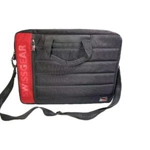 Swiss Gear SA8733 Black/RED RSA Friendly ScanSmart Laptop Messenger Bag - Picture 1 of 6