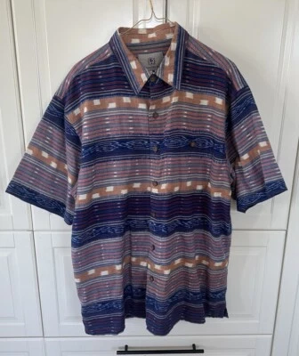 The Territory Ahead Shirt Mens XL Large Multi Color Aztec Southwest Short Sleeve - Image 1 of 4