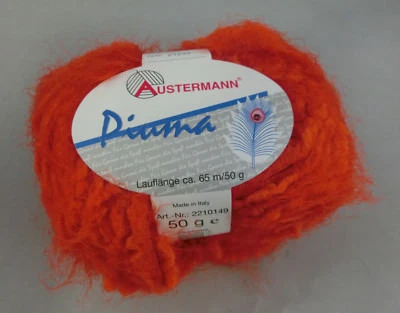 (79 €/ kg): 50 g Austermann PIUMA - kuschelweiches Flauschgarn, Fb.06  #2963 - Bild 1 von 2