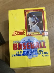 1990 Score Major League Baseball Wax Box 36 Packs 16 Cards Per