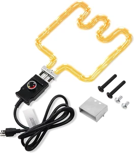 Electric Smoker and Grill Heating Element with Adjustable Thermostat Cord Contro - Picture 1 of 7