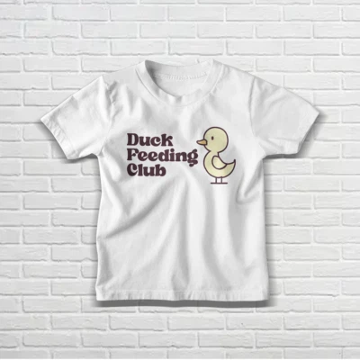 BRITTOT ENTENFEEDING CLUB, Jungen oder Mädchen Kinder süßes T-Shirt, perfektes Geschenk Baby Outfit