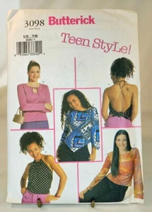 Pattern Misses Teens Easy Tops Various Styles Size 1-8  Butterick 3098 - Picture 1 of 2