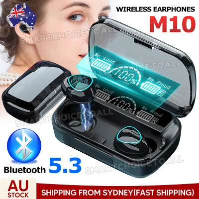 TWS Bluetooth 5.3 Wireless Earbuds Waterproof LED Display Earphones 2025 NEW - image 1 of 4
