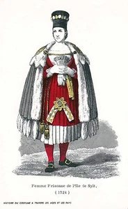 Pub Labo Unilabo - Femme Frisonne de l'Ile de Sylt 1724 - Picture 1 of 1