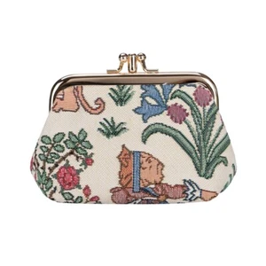 ALICE IN WONDERLAND FRAME PURSE CUTE COIN SIGNARE TAPESTRY LADIES WOMEN PURSE - Picture 1 of 3