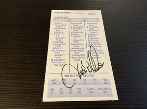 STRAT-O-MATIC Signed Jose Offerman 1992 Dodgers - Picture 1 of 2