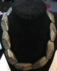 Metal Artisan “Snakeskin” Look Necklace 18” - Picture 1 of 7
