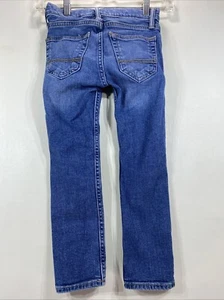 Abercrombie Kids Super Skinny BlueJeans Girls Size 5/6 Adjustable Waist 21Wx19L - Picture 1 of 9