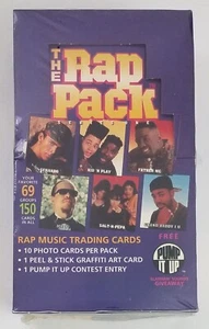 1991 The Rap Pack Series 1 Factory Sealed 36 Pack Box Rap Music Trading Cards - Picture 1 of 7