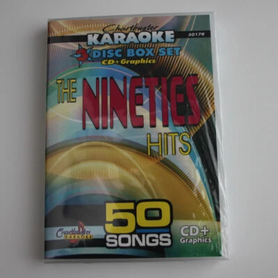 KARAOKE CD+G CHARTBUSTER 5017 GREATEST HITS OF THE NINETIES 3 DISC NEW IN CASE  - Image 1 of 3