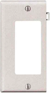 Cover Wallplate PSE26-W New White Nylon Decora GFCI End Panel Sectional - Picture 1 of 3