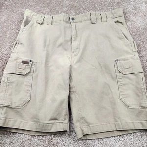 Smith's Workwear Cargo Shorts Mens 42x10 Color Tan Khaki 100% Cotton - Picture 1 of 8