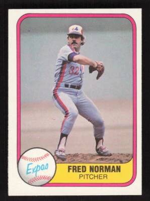 1981 Fleer #158 Fred Norman Montreal Expos - Image 1 of 2