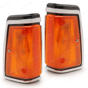 For Datsun Nissan 720 1982 86 Chrome Turn Signal Corner Front Lamp Light - Picture 1 of 8