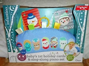 INFANTINO BABY'S 1ST HOLIDAY FLASH CARDS & SING ALONG PIANO SET BABY TOY NEW - Picture 1 of 3