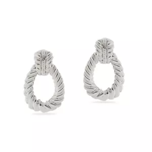 Seilohrring, Seil, zierlicher Seilohrring, Valentinstagsgeschenke, - Bild 1 von 1
