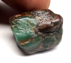 Rare Natural Zambian Emerald Rough Unheated 27.40 Ct Certified Facet Rough - Picture 1 of 7
