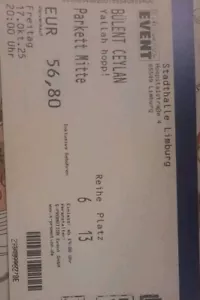 bülent ceylan ticket Limburg - Bild 1 von 1