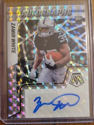 2022 panini mosaic Zamir White Rookie  autograph Raiders!!! - Image 1 of 2