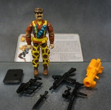 GI Joe Battle Corps Leatherneck V3 Loose 3 3/4 Figure 1:18 1993 with File Card
