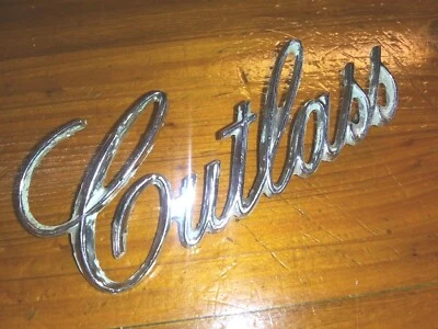 ++ 1971 1972 1973 1974 1975 1976 1977 Oldsmobile Cutlass Emblem 9851257 4.5"x2" - Image 1 of 3