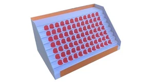 1:43 / 1:50 Boxengasse Tribünenmodul für Rennstrecke Kartonmodellbausatz - Bild 1 von 2