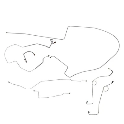 Dodge Charger Hemi 1968-69 Kit de línea de freno de disco eléctrico puerto L 1 pieza F a R Dana OE Foto 1 de 4