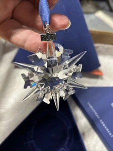 Swarovski Crystal Snowflake 2002 Christmas Ornament Both Boxes 288802 MIB ! - Picture 1 of 4