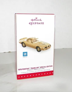 HALLMARK KEEPSAKE ORNAMENT 2015 LTD ED 1978 PONTIAC TRANS AM SPECIAL ED NIB - Picture 1 of 4