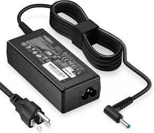 Charger Compatible with HP Laptop Computer 65W 45W Smart Blue Tip Power Adapter - Picture 1 of 12