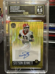 2022 Super Glow Stetson Bennett #4/5 Gold Auto RC GMA 8.5  - Picture 1 of 12