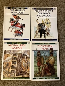 Osprey Military MEN AT ARMS Elite Series 4 Book Lot Agincourt Rome Siege Sparta - Bild 1 von 5