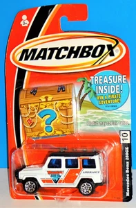 Matchbox 2005 Treasure Bonus Prize Package #10 Mercedes Benz 280 GE White - Picture 1 of 2