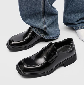 Britische Halbschuhe Herren Business Eckige Zehe Elegant Formell Glänzend Leder Schuhe Schick - Bild 1 von 10