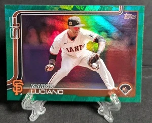 2025 Topps Series 1 - Marco Luciano #156- Spring Training Green Foilboard #69/99 - Picture 1 of 4